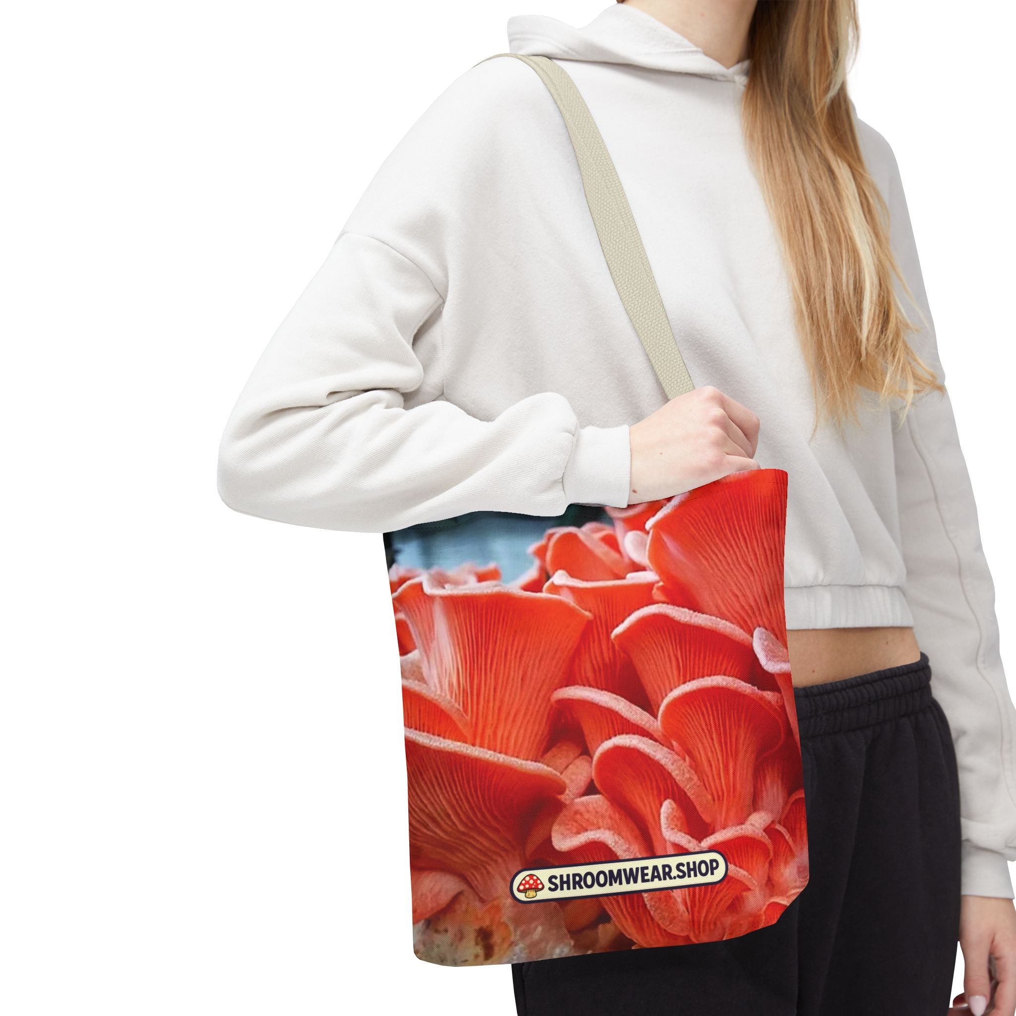 Bag: Mushroom Print Tote Bag – All-Over-Print Canvas Tote