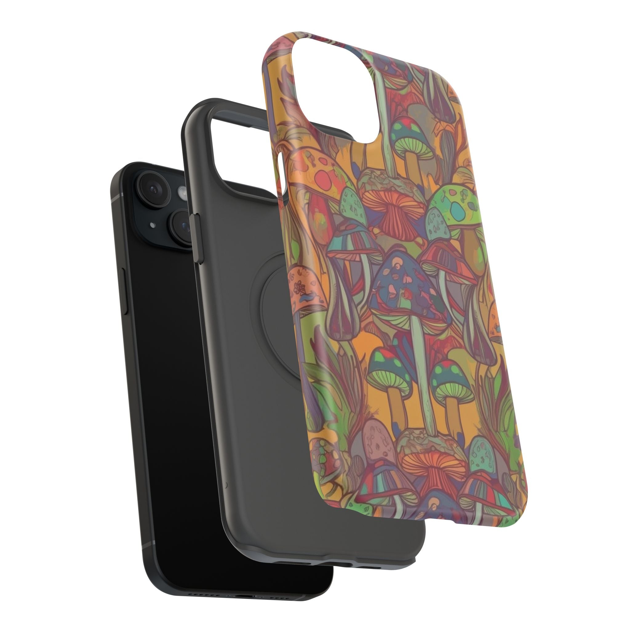 Mushroom Grove Impact-Resistant Case, Unique Phone Cover for Nature Lovers, Mushroom Art Gifts, Phone Accessories for Festivals, [...]