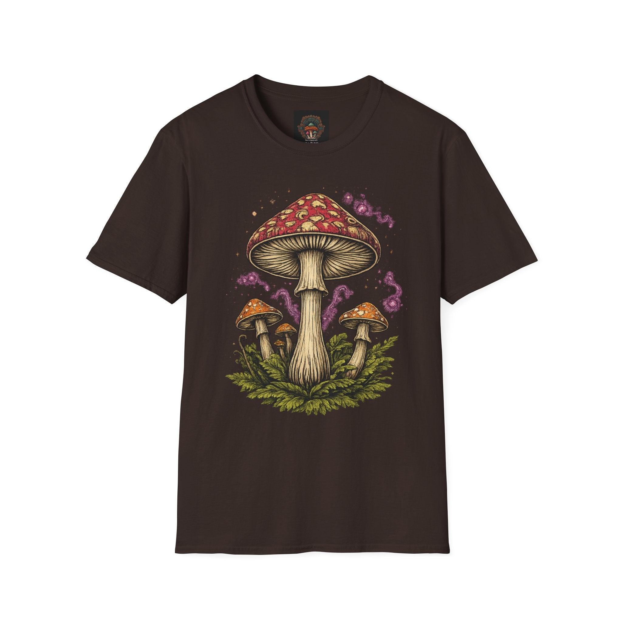 City: Portland Mushroom Magic T-Shirt — Vintage Red Toadstool Illustration