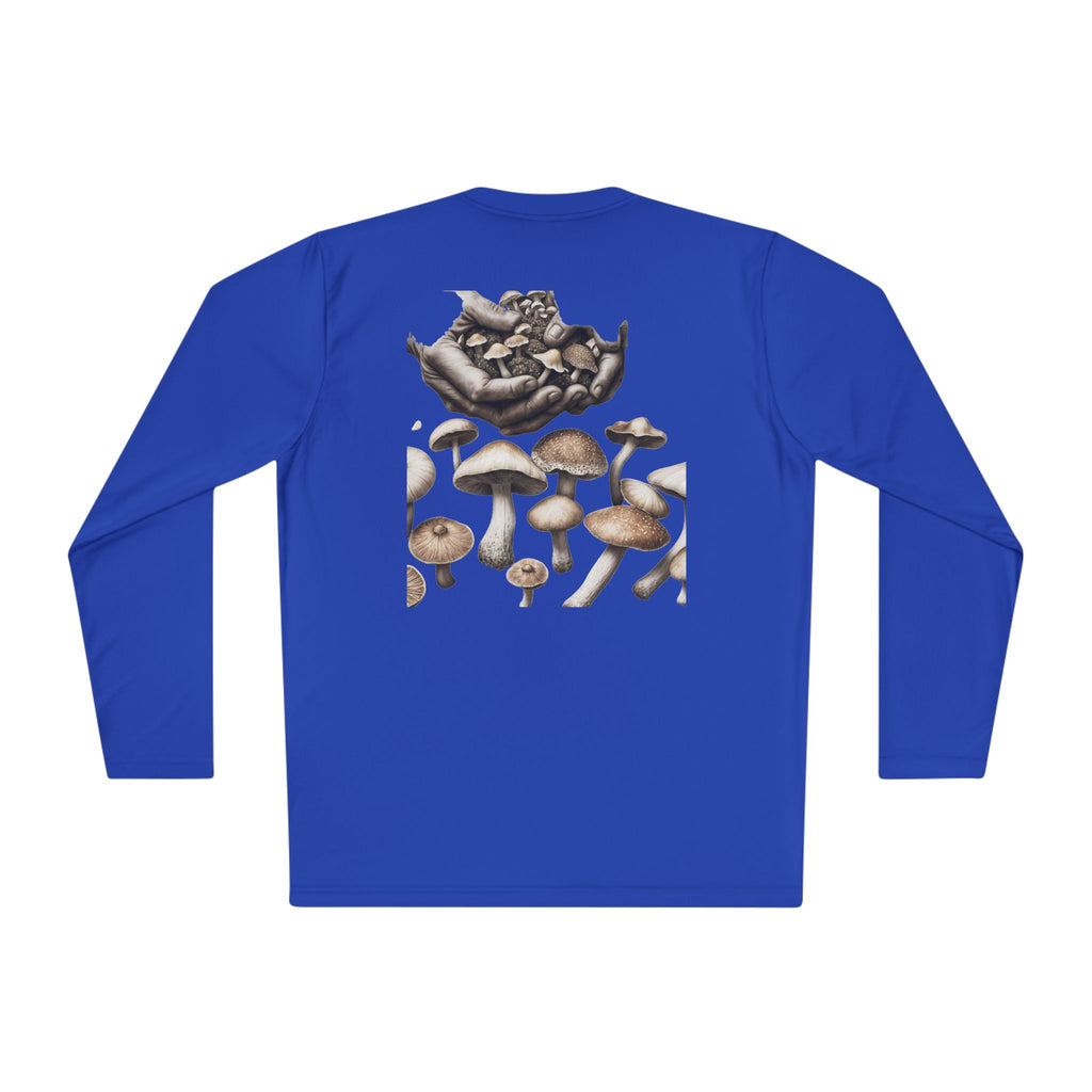 Vancouver Nature Long Sleeve Tee — Scenic Mountains & Mushroom Art