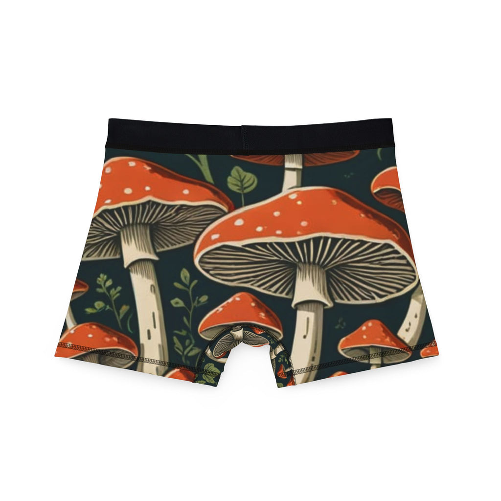 Bóxers para hombre de Bosque de Setas – Estampado integral de hongos oscuros y misteriosos