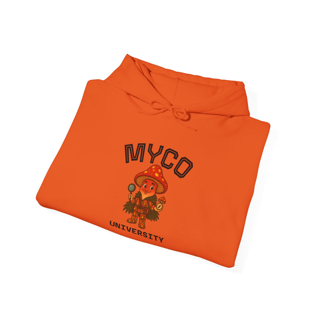 Myco University Lion & Mushroom Hoodie — Psychedelic Lion Graphic Pullover