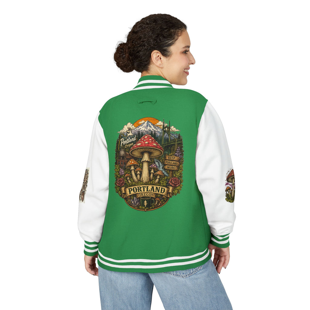 Portland Mushroom Patch Letterman Jacket