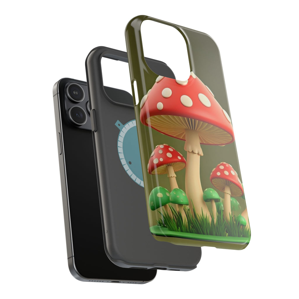Golden Glow Mushroom Phone Case – Nature Meets Radiance