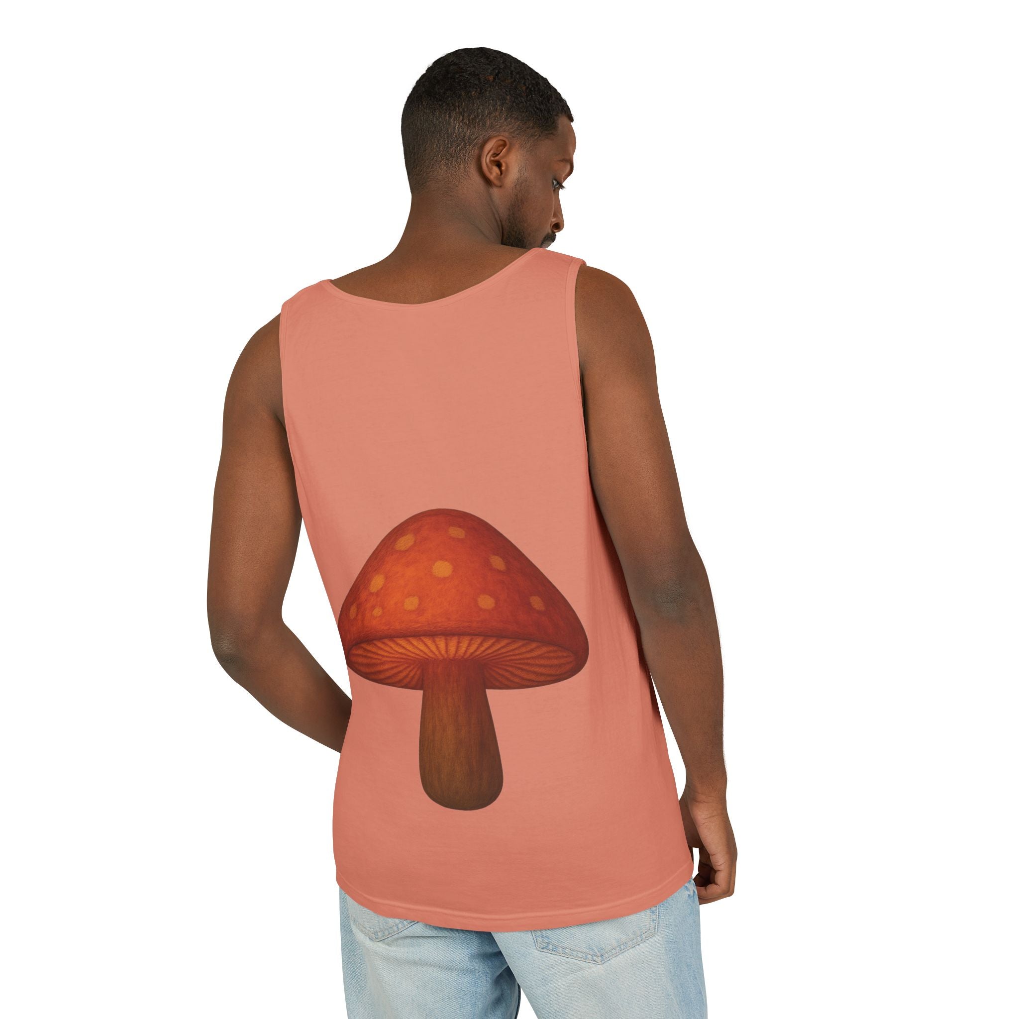City: Portland Mushroom Tank Top — Vintage Forest Travel Graphic