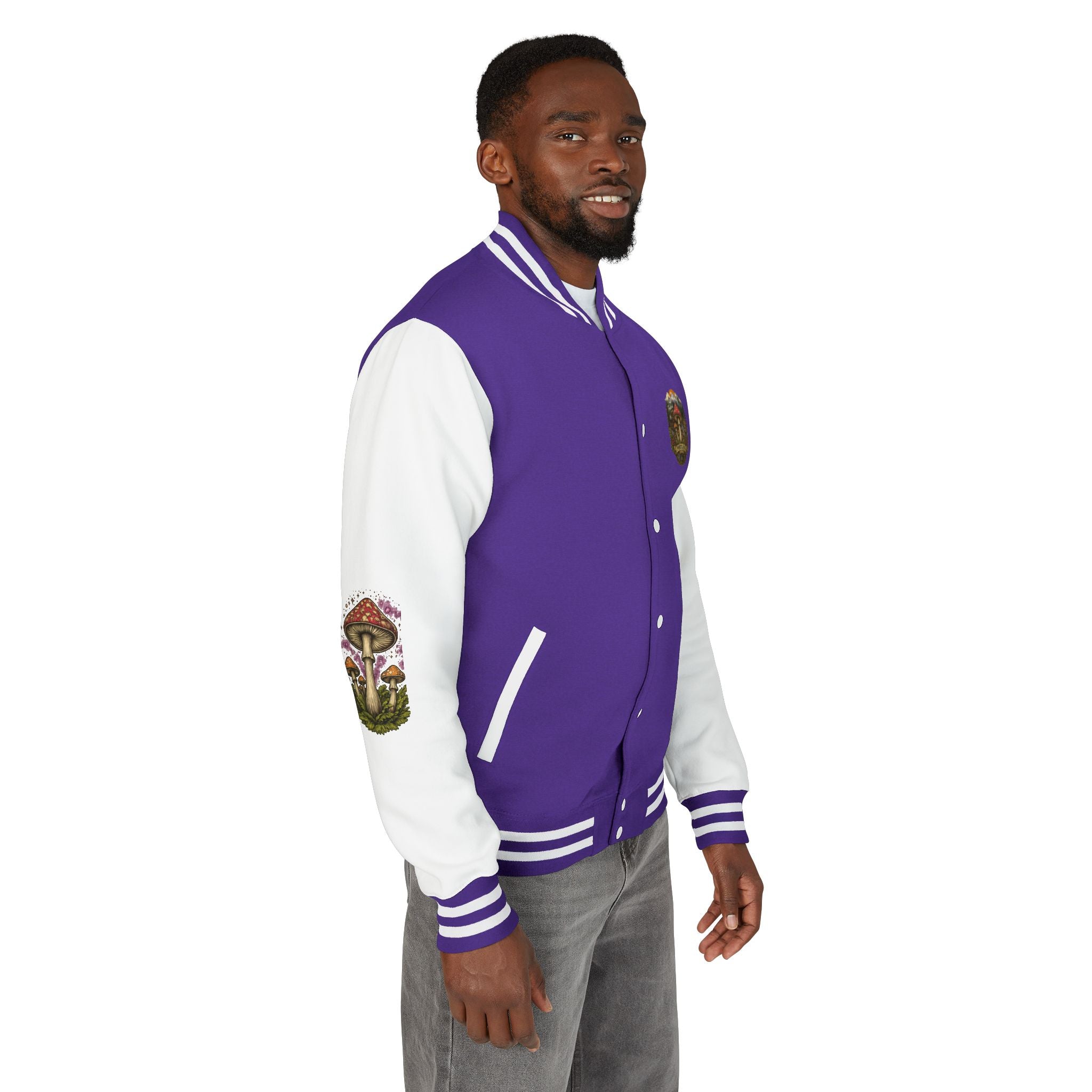 Portland Mushroom Patch Letterman Jacket