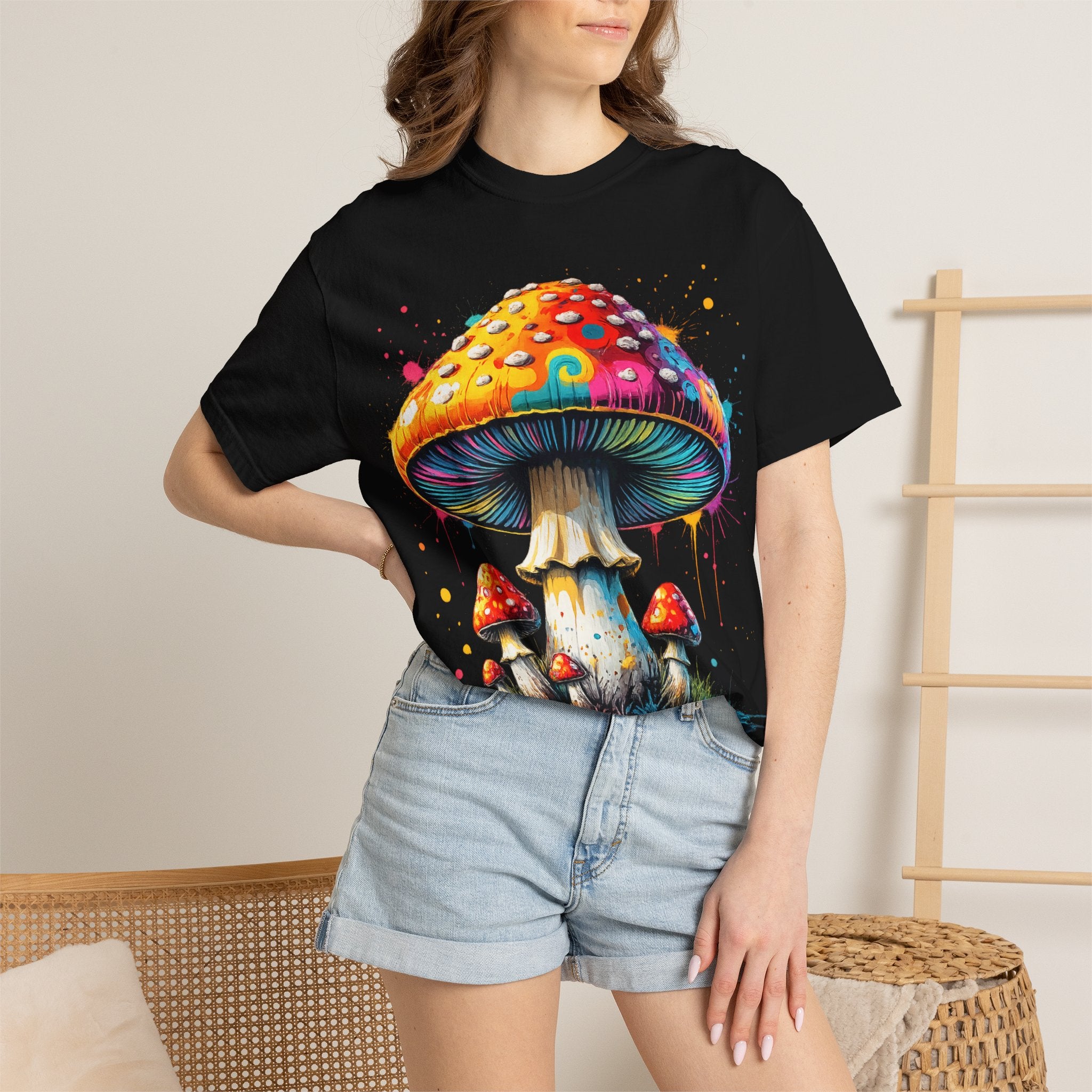 City: Lake Oswego Mushroom T-Shirt — Vintage Nature & Psychedelic Fungi Design