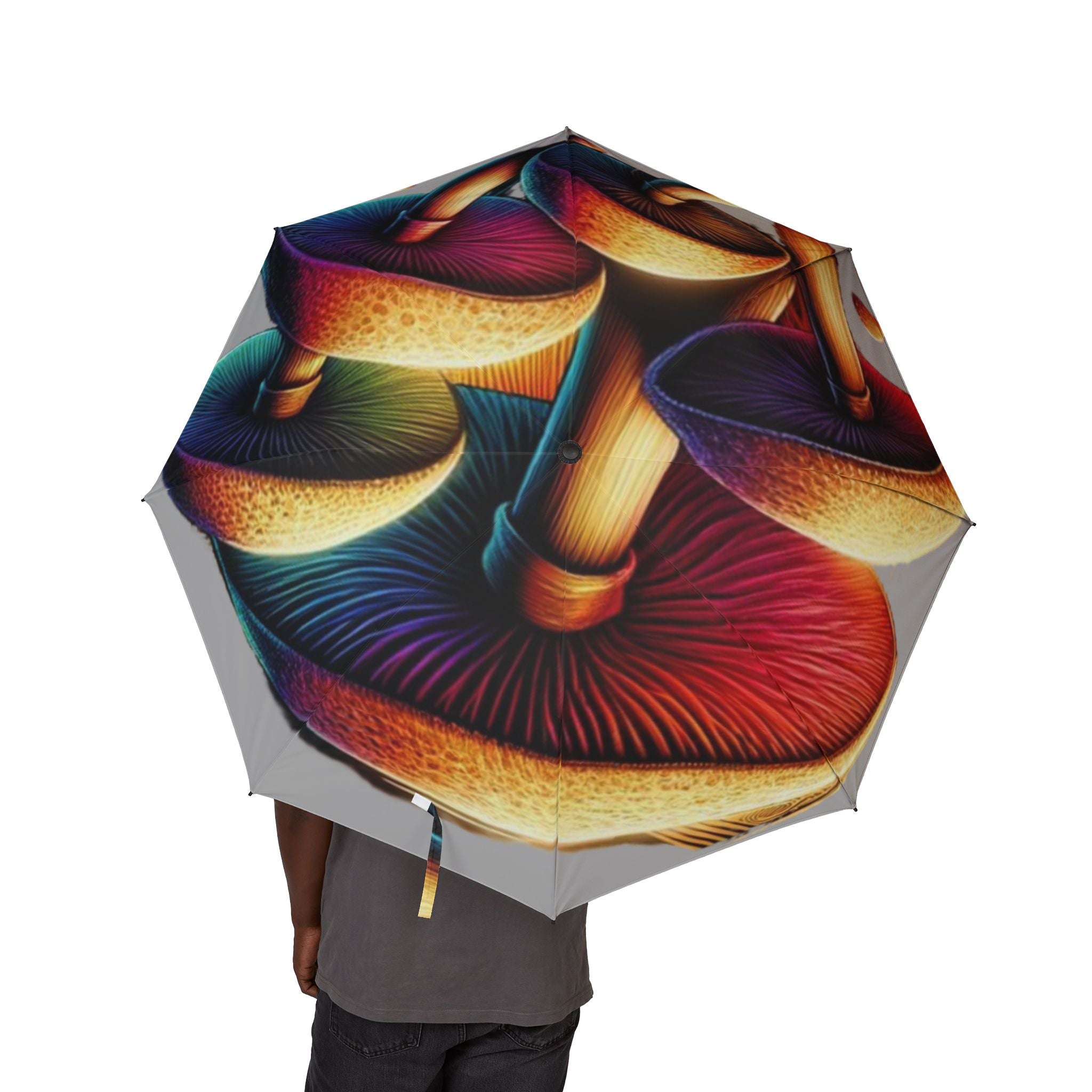 Prismatic Mushroom Umbrella – Where Rain Meets Radiance