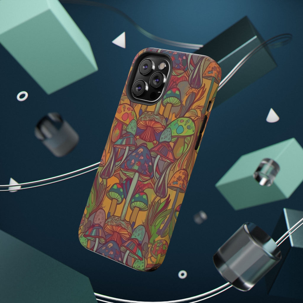 Mushroom Grove Impact-Resistant Case, Unique Phone Cover for Nature Lovers, Mushroom Art Gifts, Phone Accessories for Festivals, [...]