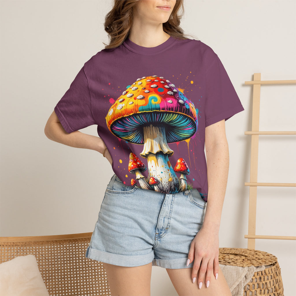 City: Lake Oswego Mushroom T-Shirt — Vintage Nature & Psychedelic Fungi Design