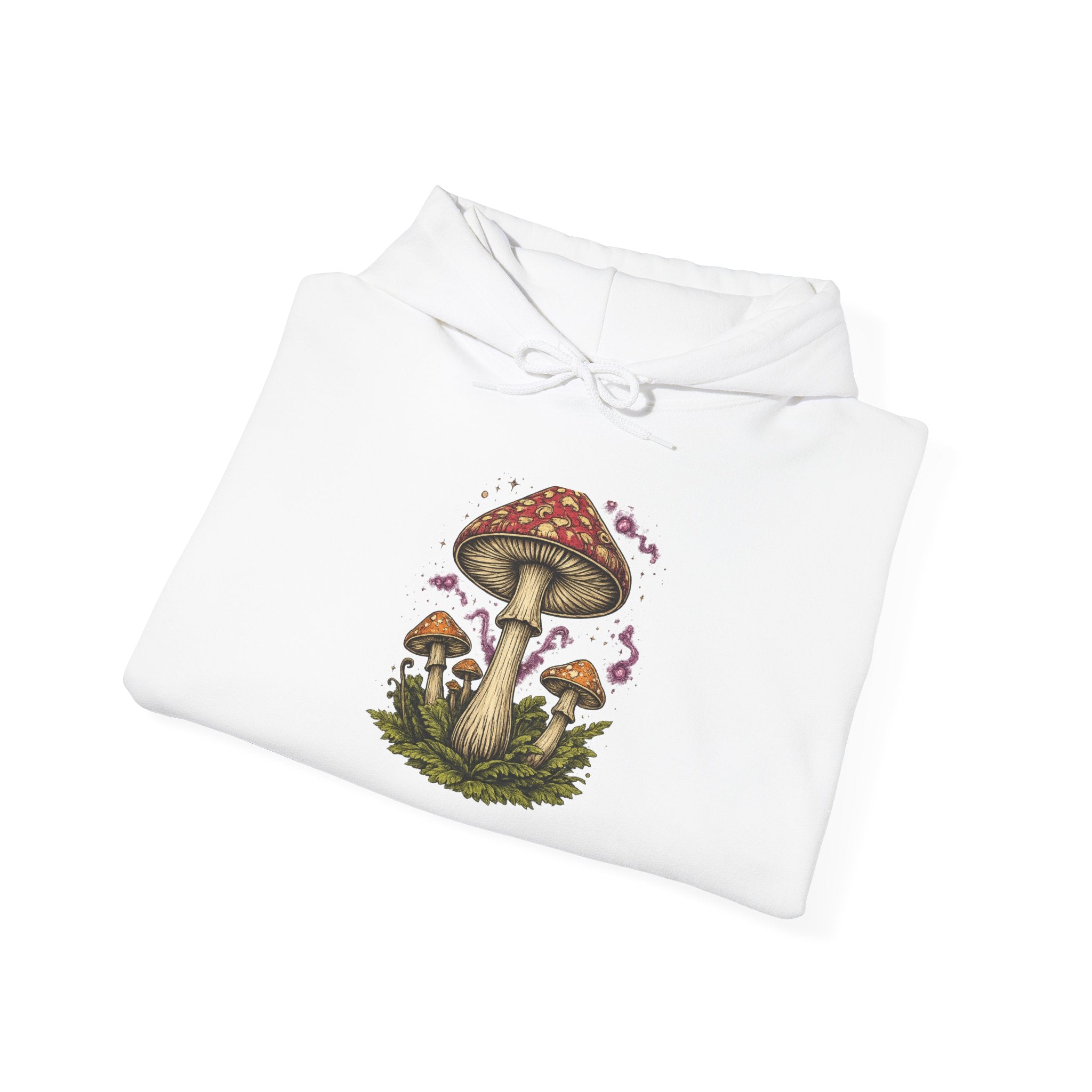 City: Portland Mushroom Forest Hooded Sweatshirt Nature Graphic Hoodie
