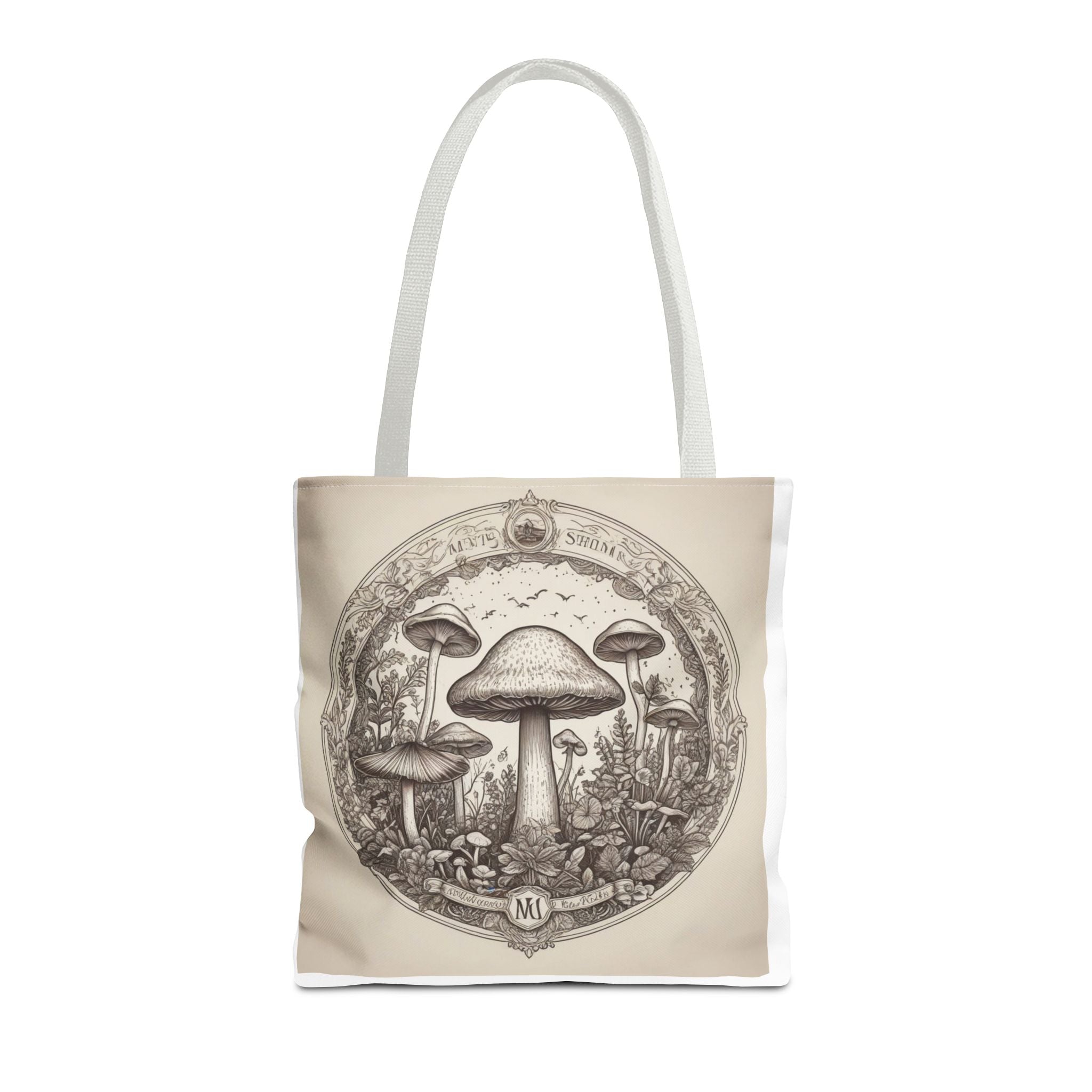 Mystic Shroom Circle Tote Bag – Where Art Nouveau Meets Nature
