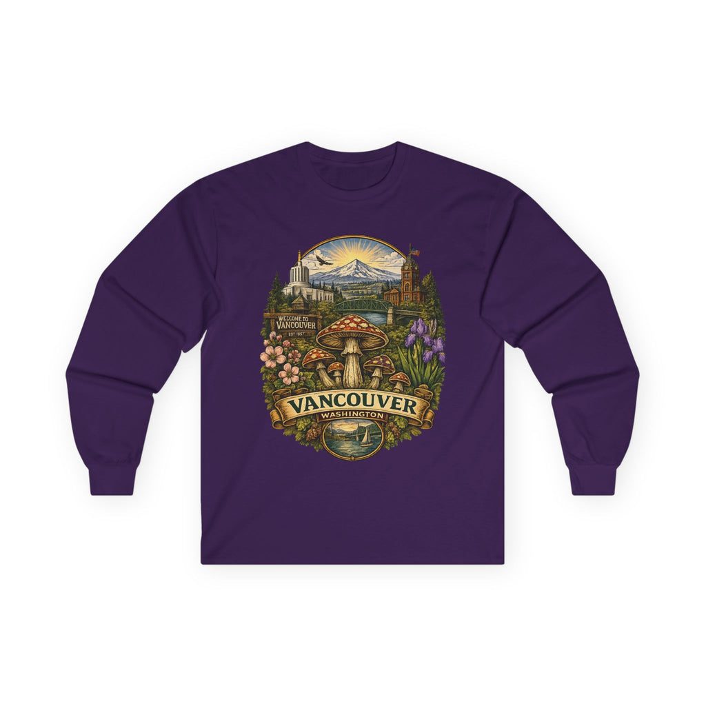 City: Vancouver Mushroom Graphic Long Sleeve Tee