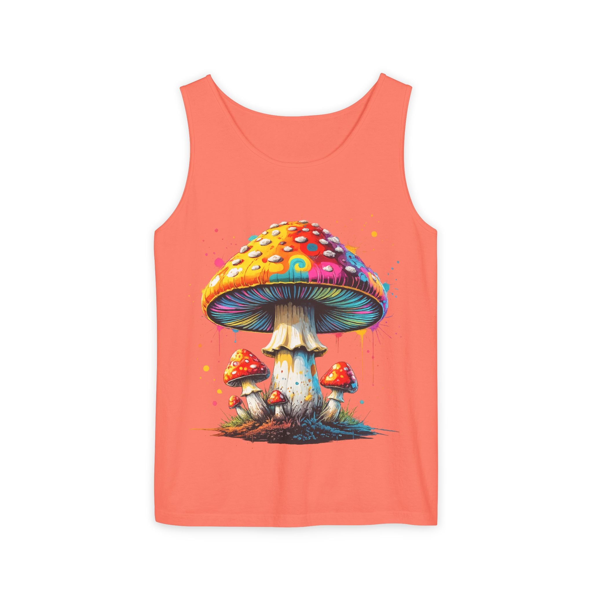 City: Portland Mushroom Tank Top — Psychedelic Forest Graphic Tank