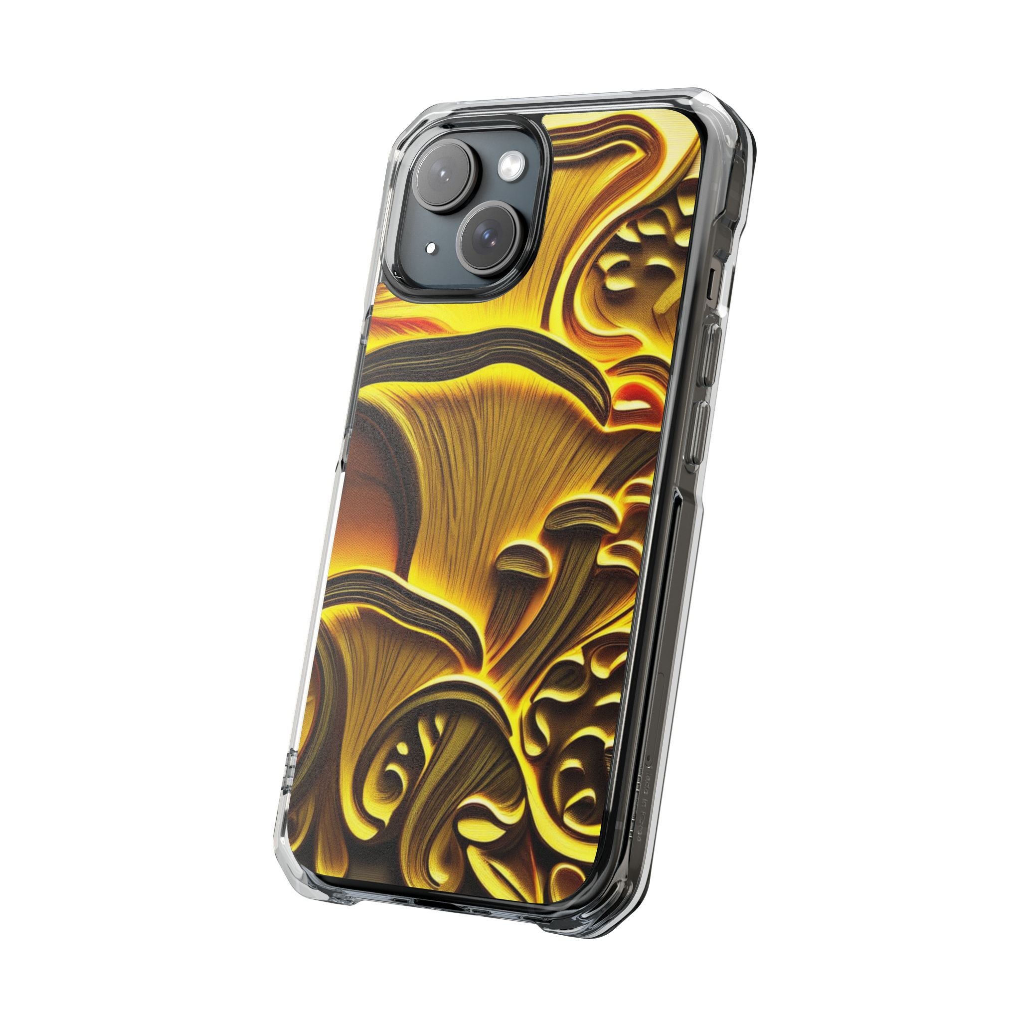 Golden Fungi Phone Case – Forest Glow Edition
