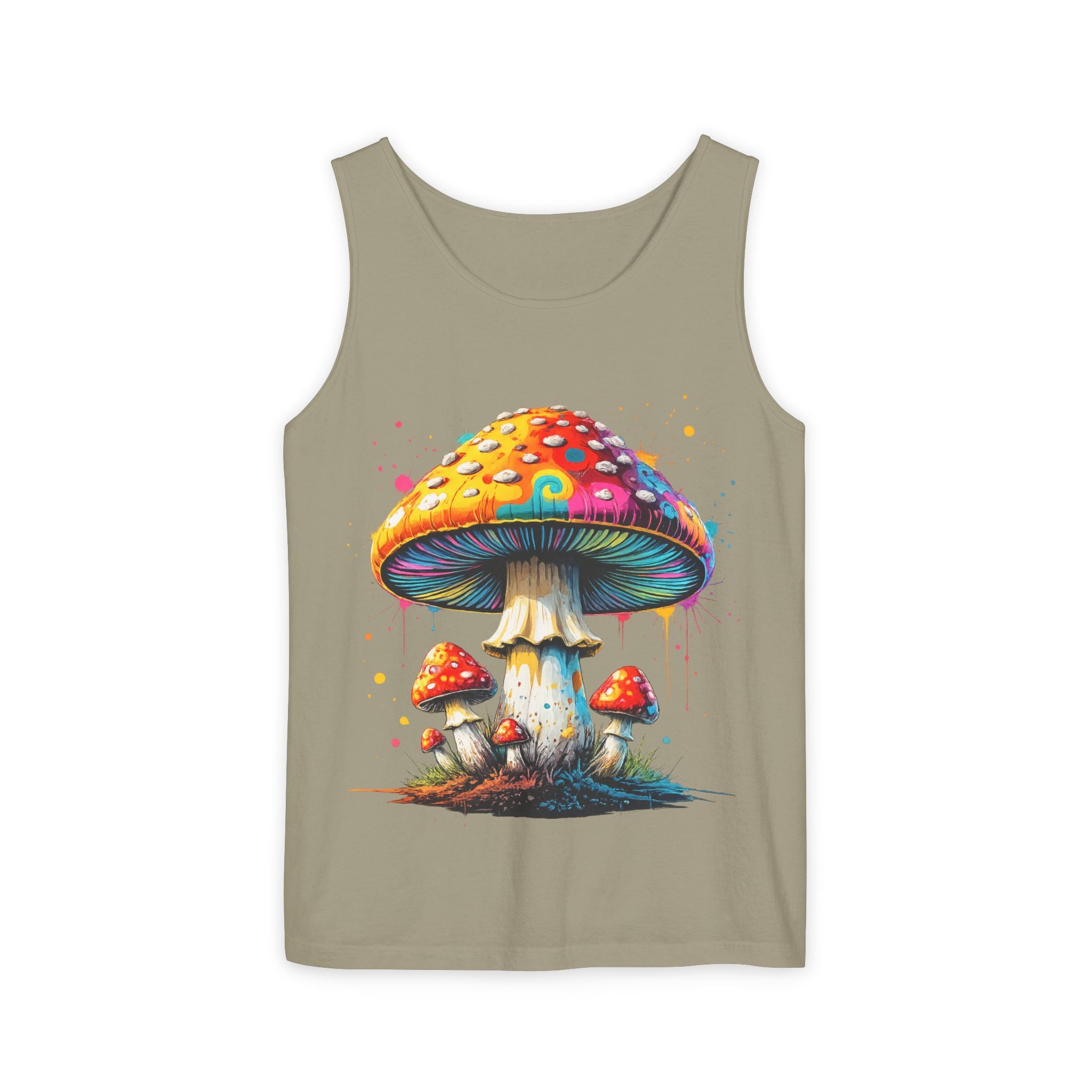 City: Portland Mushroom Tank Top — Psychedelic Forest Graphic Tank