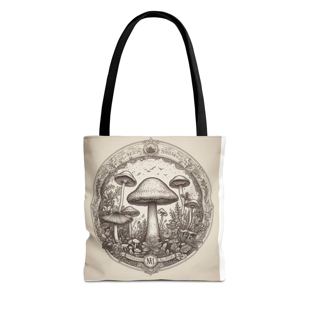 Mystic Shroom Circle Tote Bag – Where Art Nouveau Meets Nature