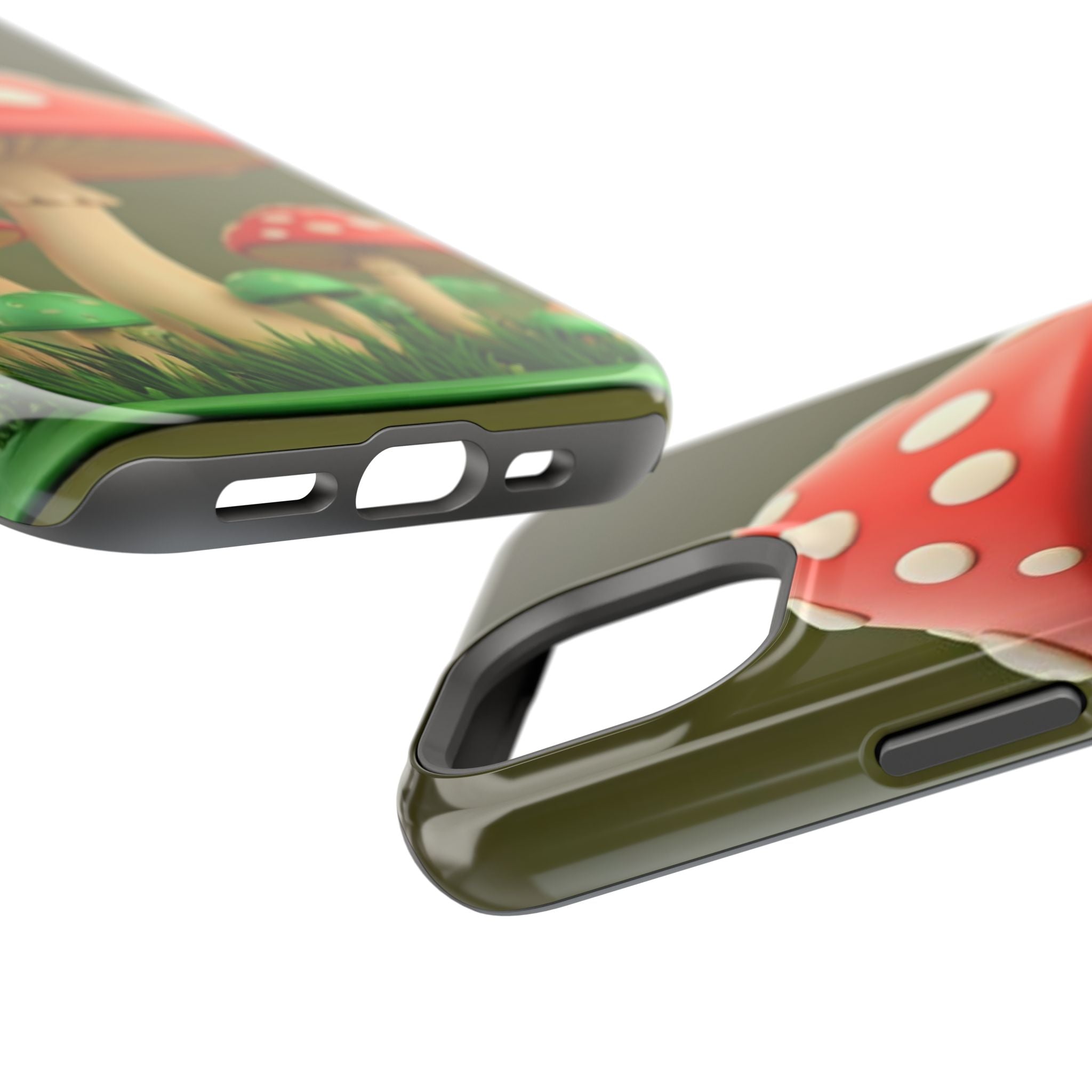 Golden Glow Mushroom Phone Case – Nature Meets Radiance