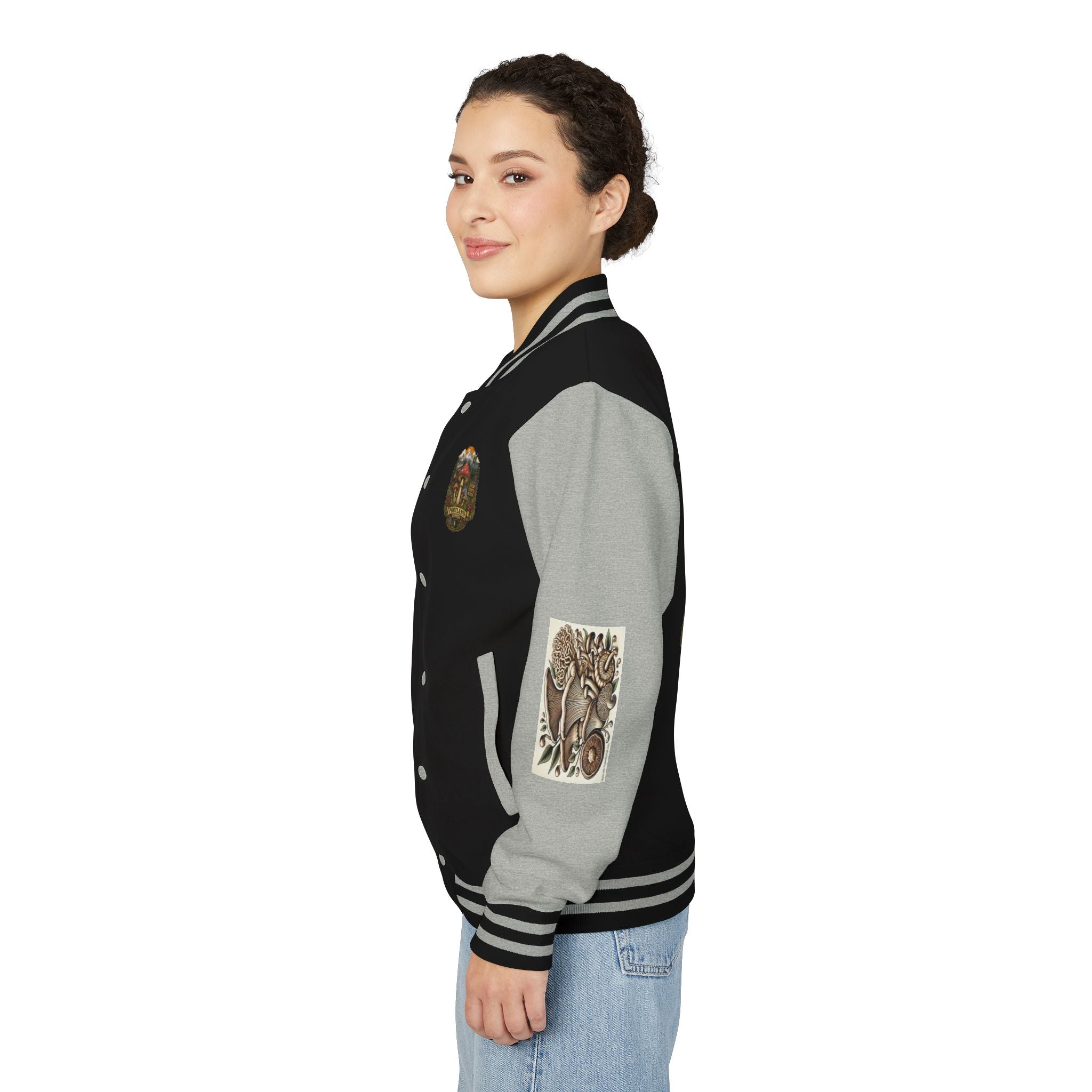 Portland Mushroom Patch Letterman Jacket