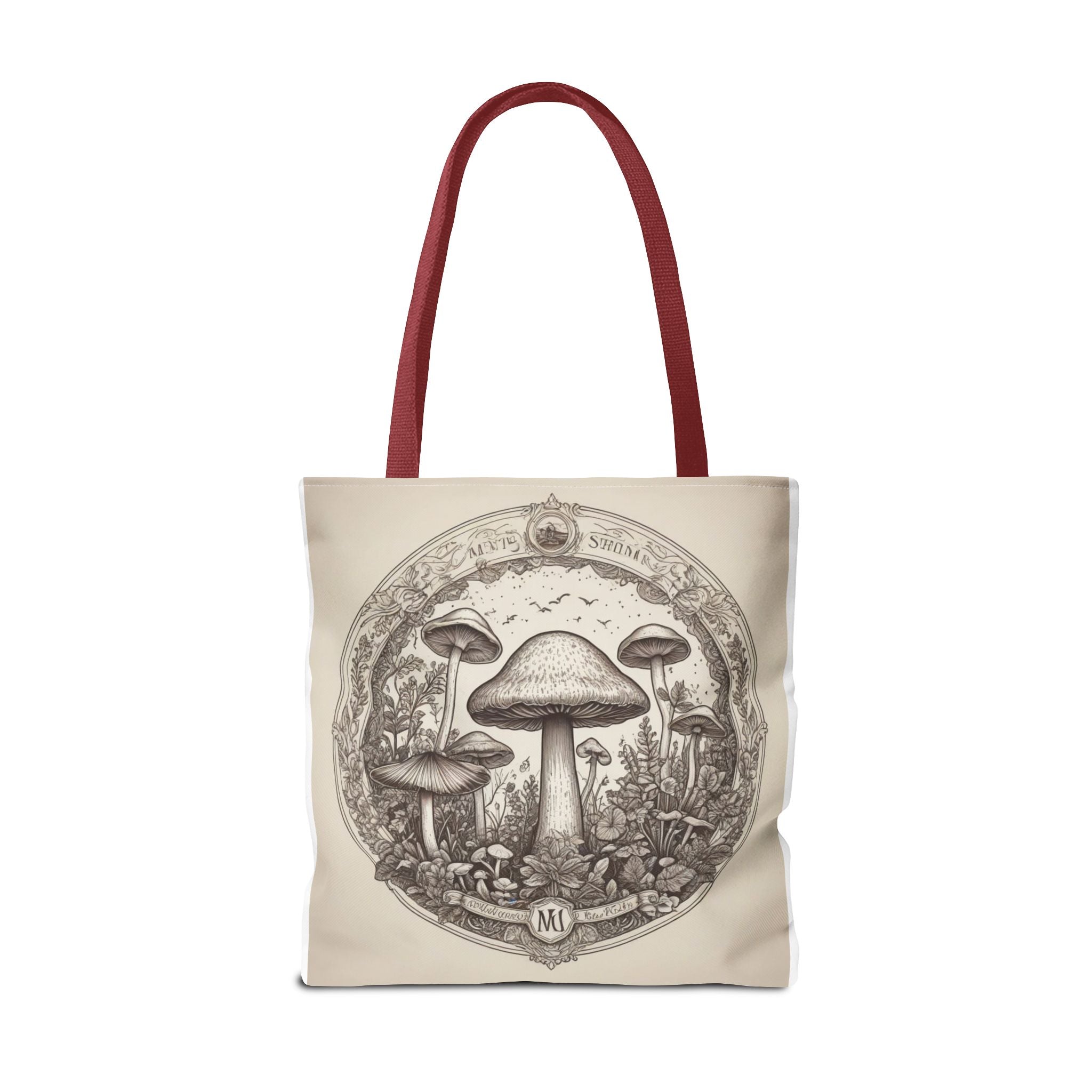 Mystic Shroom Circle Tote Bag – Where Art Nouveau Meets Nature