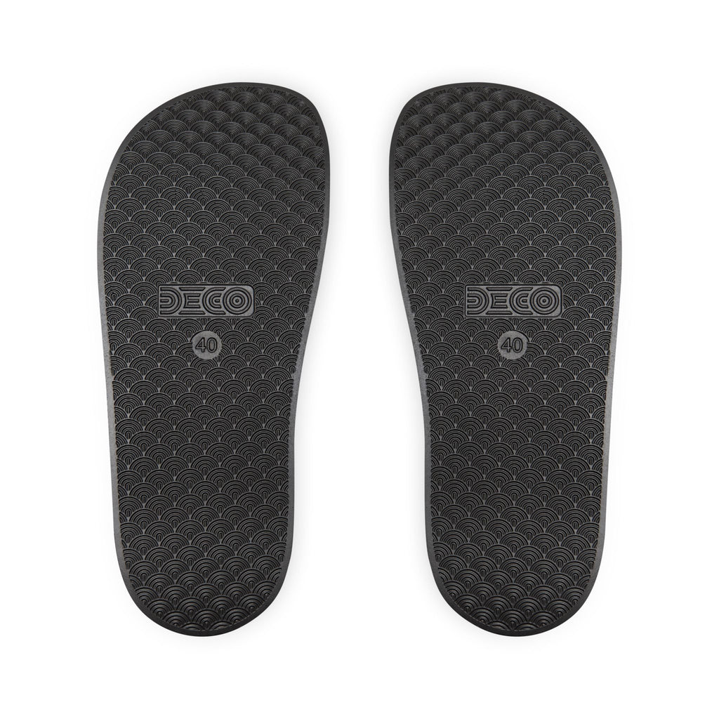 Mushroom Pattern Slide Sandals — Women's Removable-Strap Beach Slides