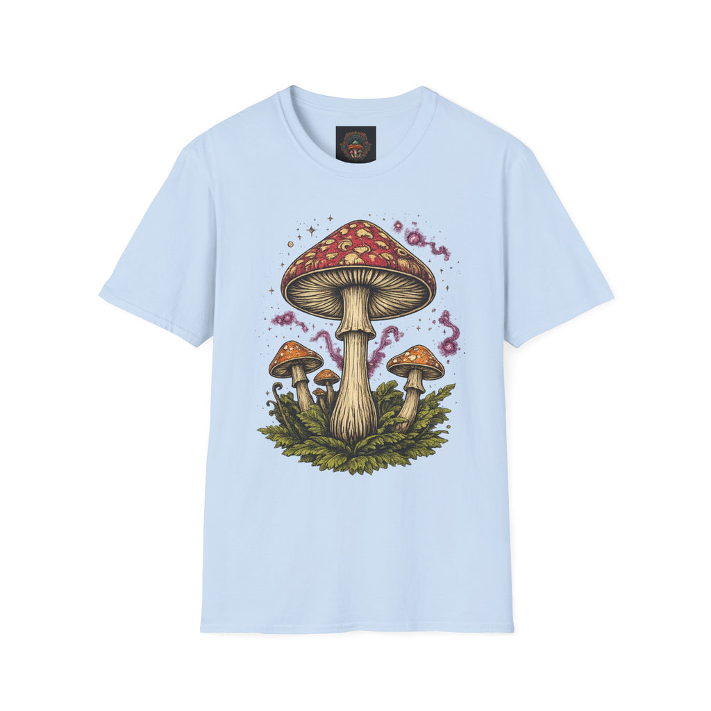 City: Portland Mushroom Magic T-Shirt — Vintage Red Toadstool Illustration
