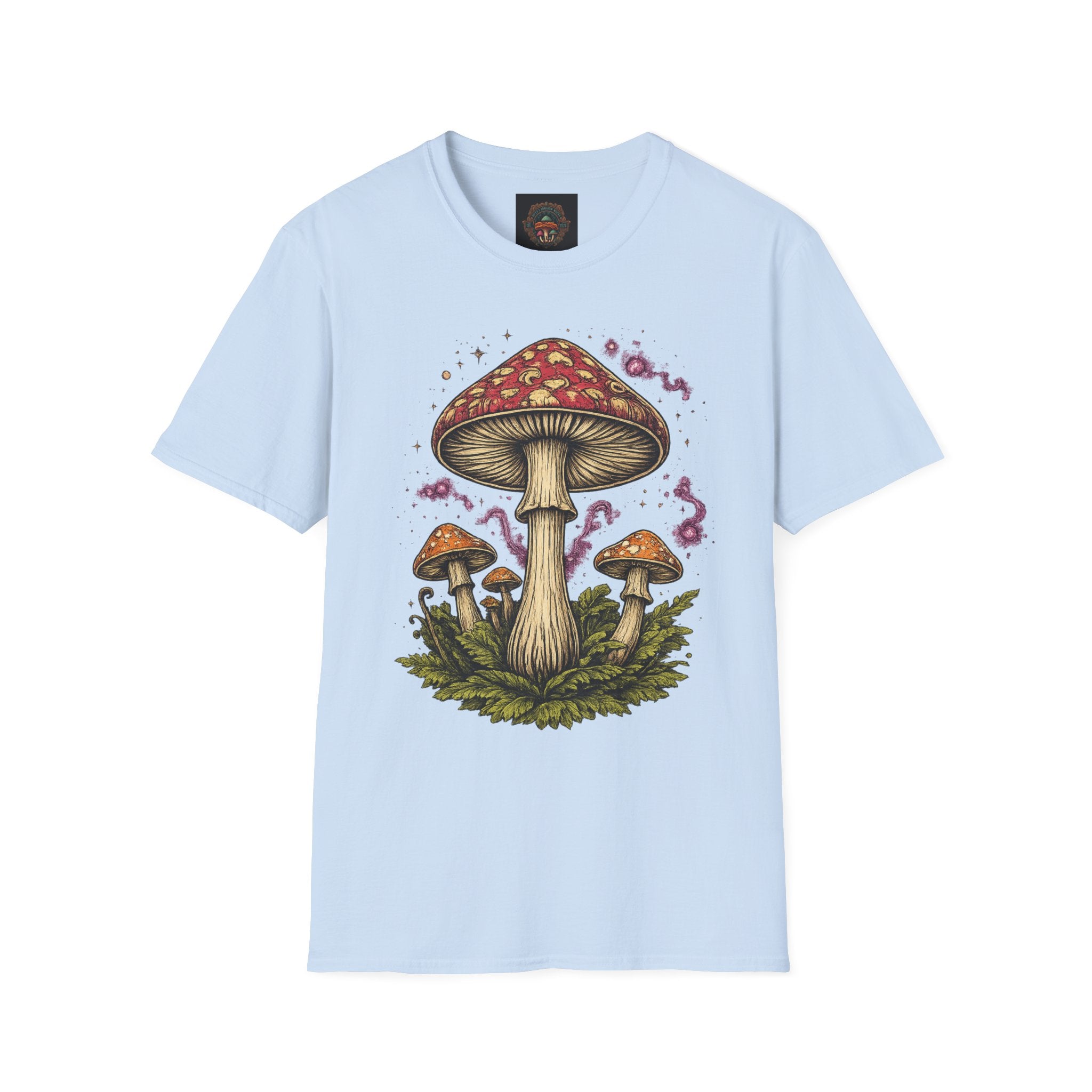 City: Portland Mushroom Magic T-Shirt — Vintage Red Toadstool Illustration
