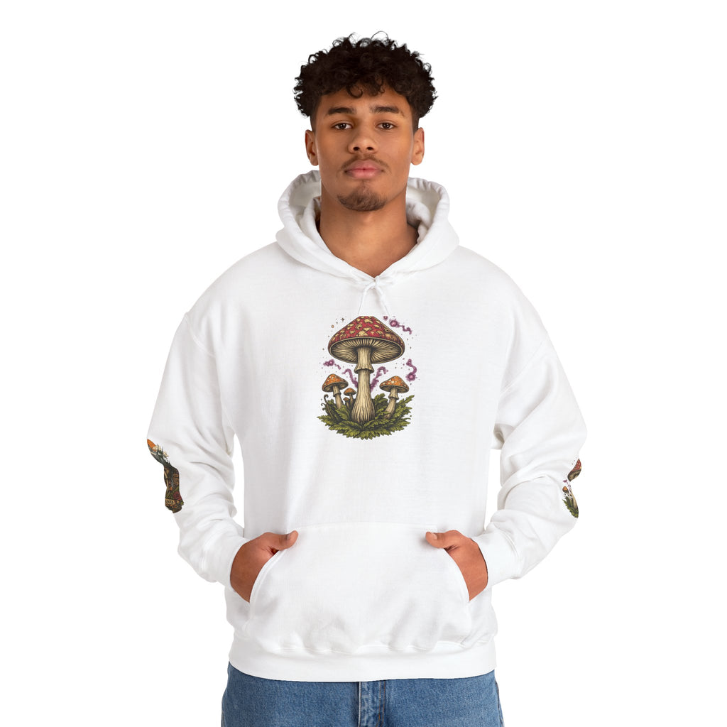 City: Portland Mushroom Forest Hooded Sweatshirt Nature Graphic Hoodie