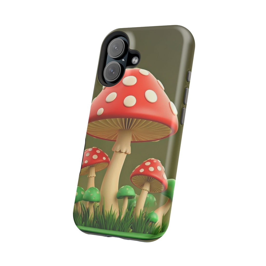 Golden Glow Mushroom Phone Case – Nature Meets Radiance