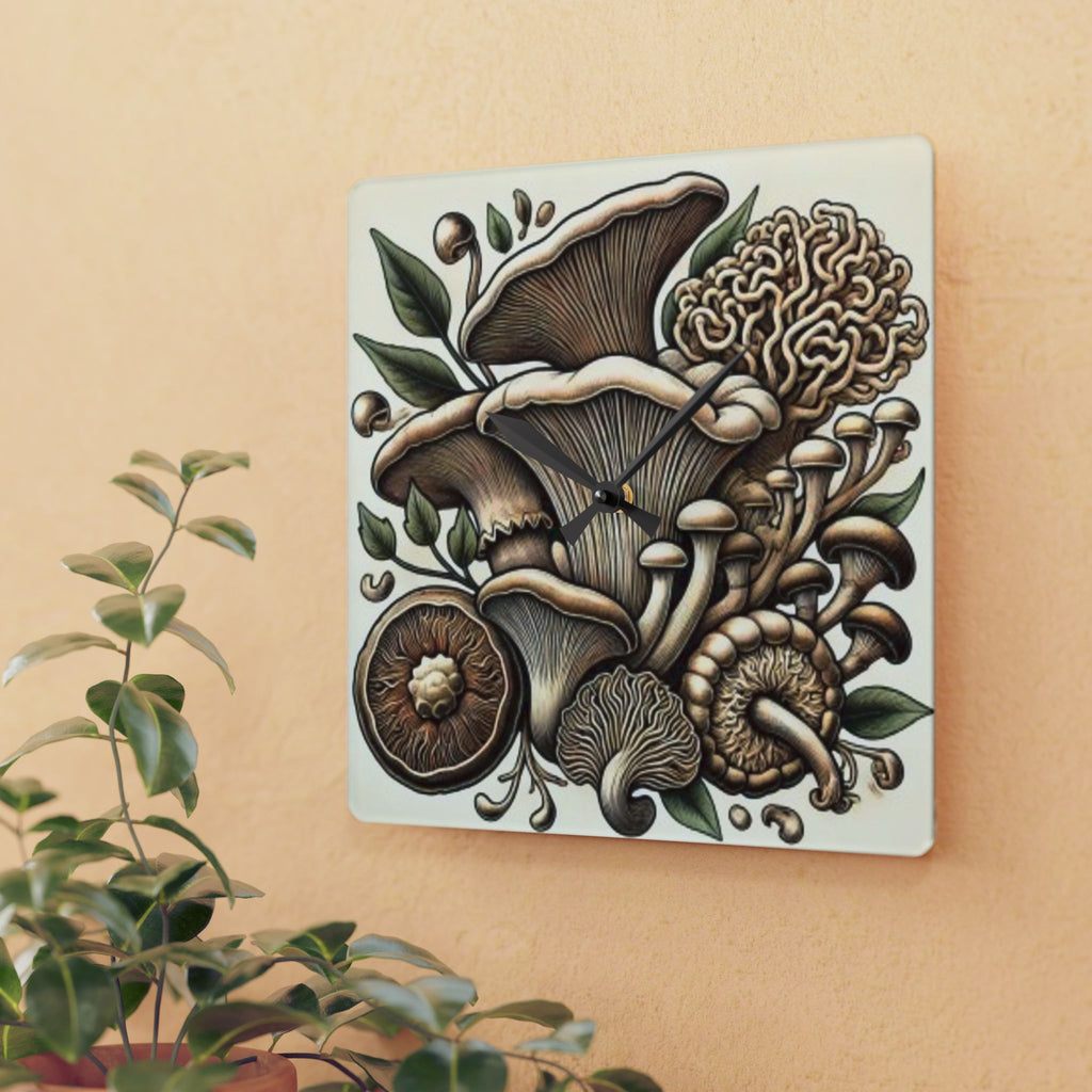 Forest Time Mushroom Harmony Clock