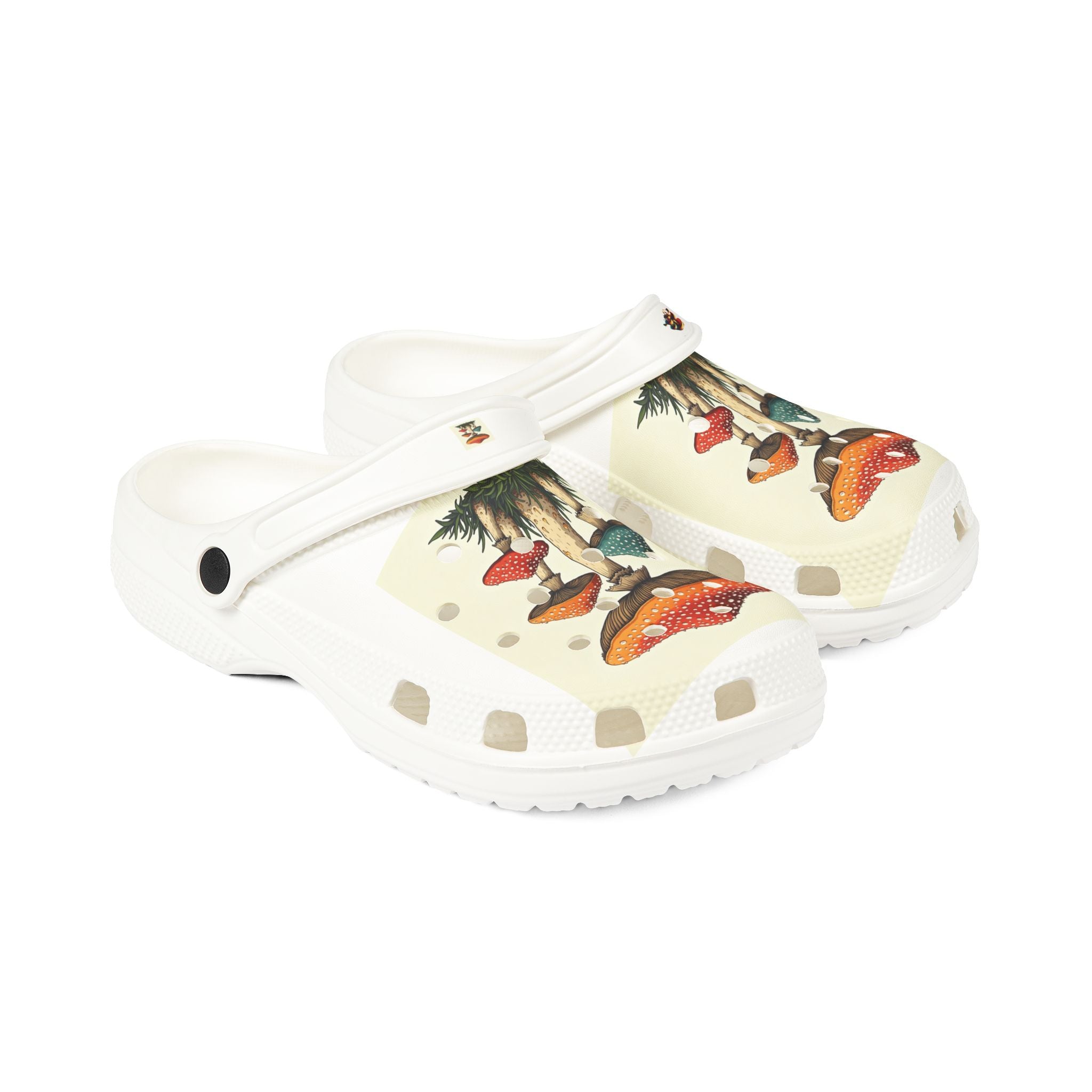 Mushroom Garden EVA Foam Clogs — Printed Comfort Shoes
