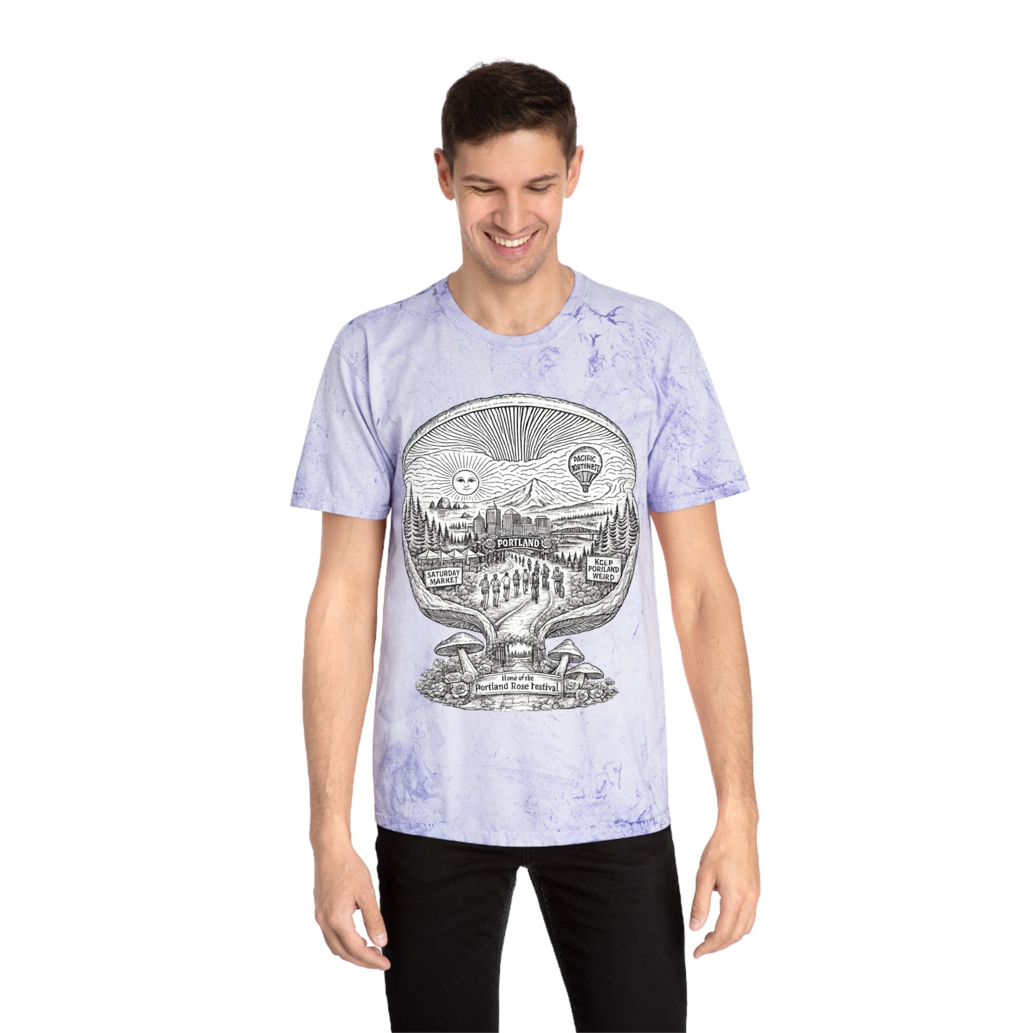City: Portland Mushroom Adventure T‑Shirt