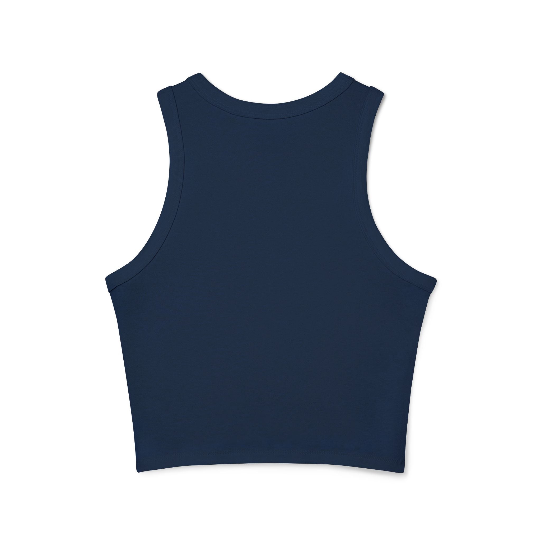 Portland Mushroom Graphic Tank — Women's Crop Racerback Tank Top