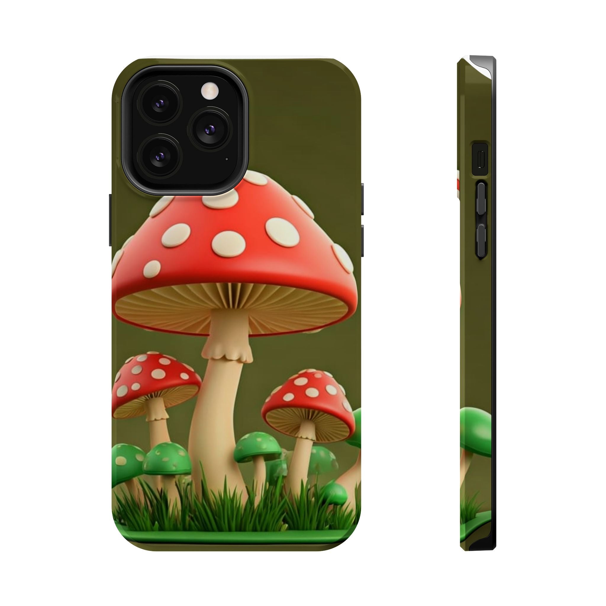 Golden Glow Mushroom Phone Case – Nature Meets Radiance