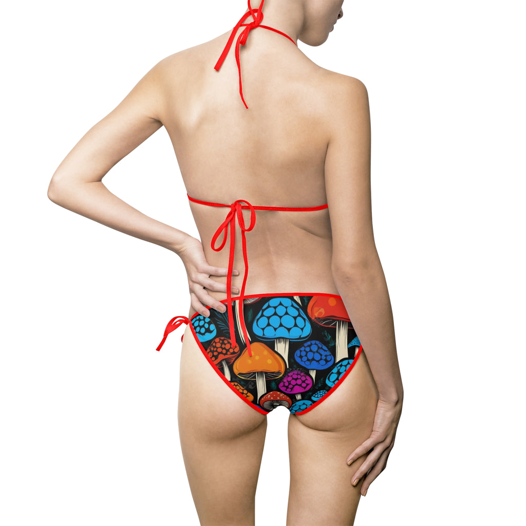Psychedelic Mushroom Triangle Bikini – Bold Myco Babe Swimsuit
