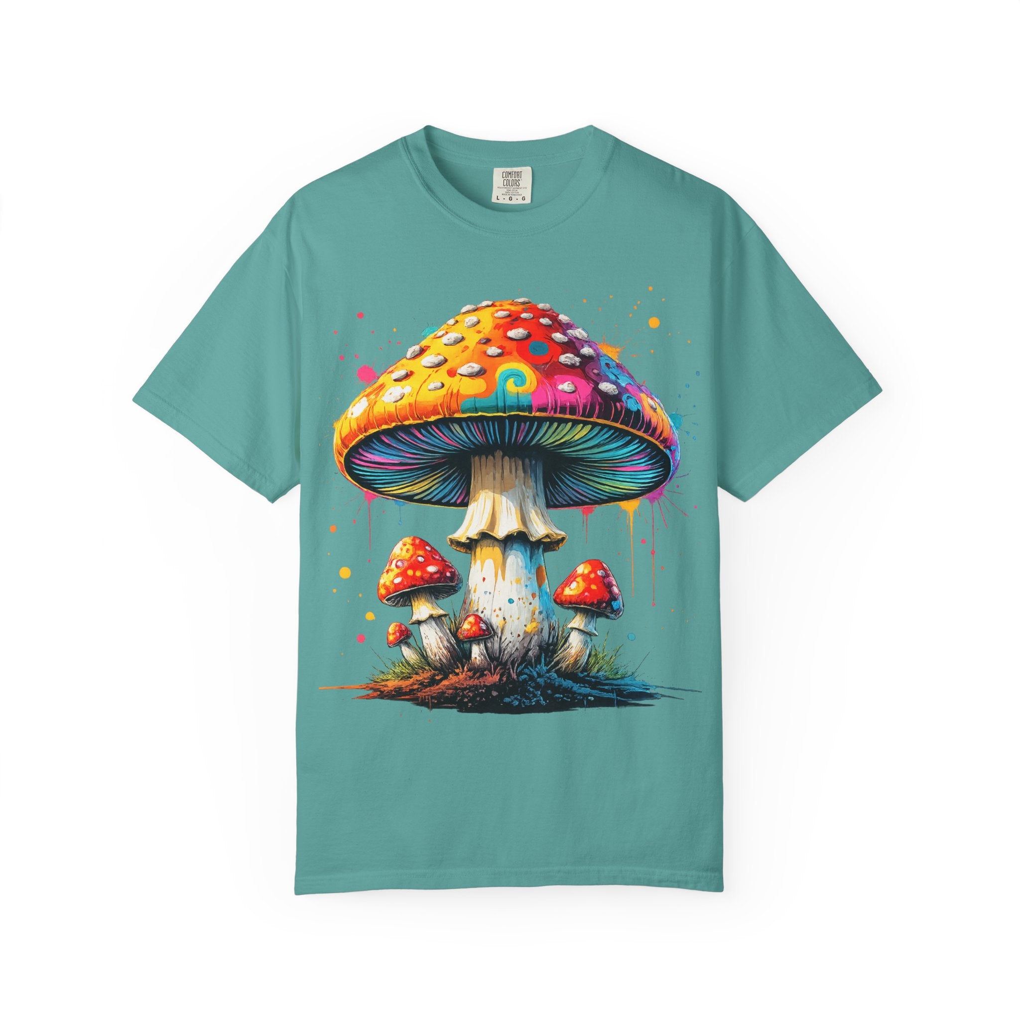 City: Lake Oswego Mushroom T-Shirt — Vintage Nature & Psychedelic Fungi Design