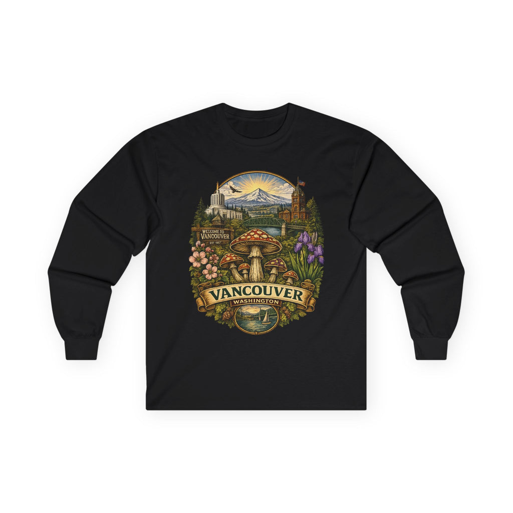 City: Vancouver Mushroom Graphic Long Sleeve Tee