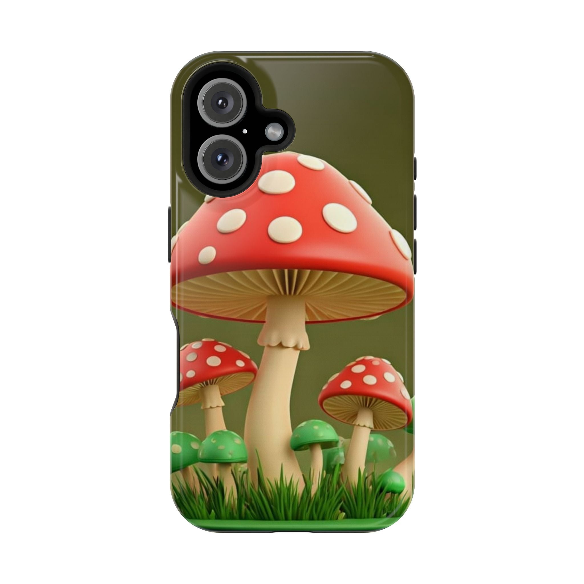 Golden Glow Mushroom Phone Case – Nature Meets Radiance