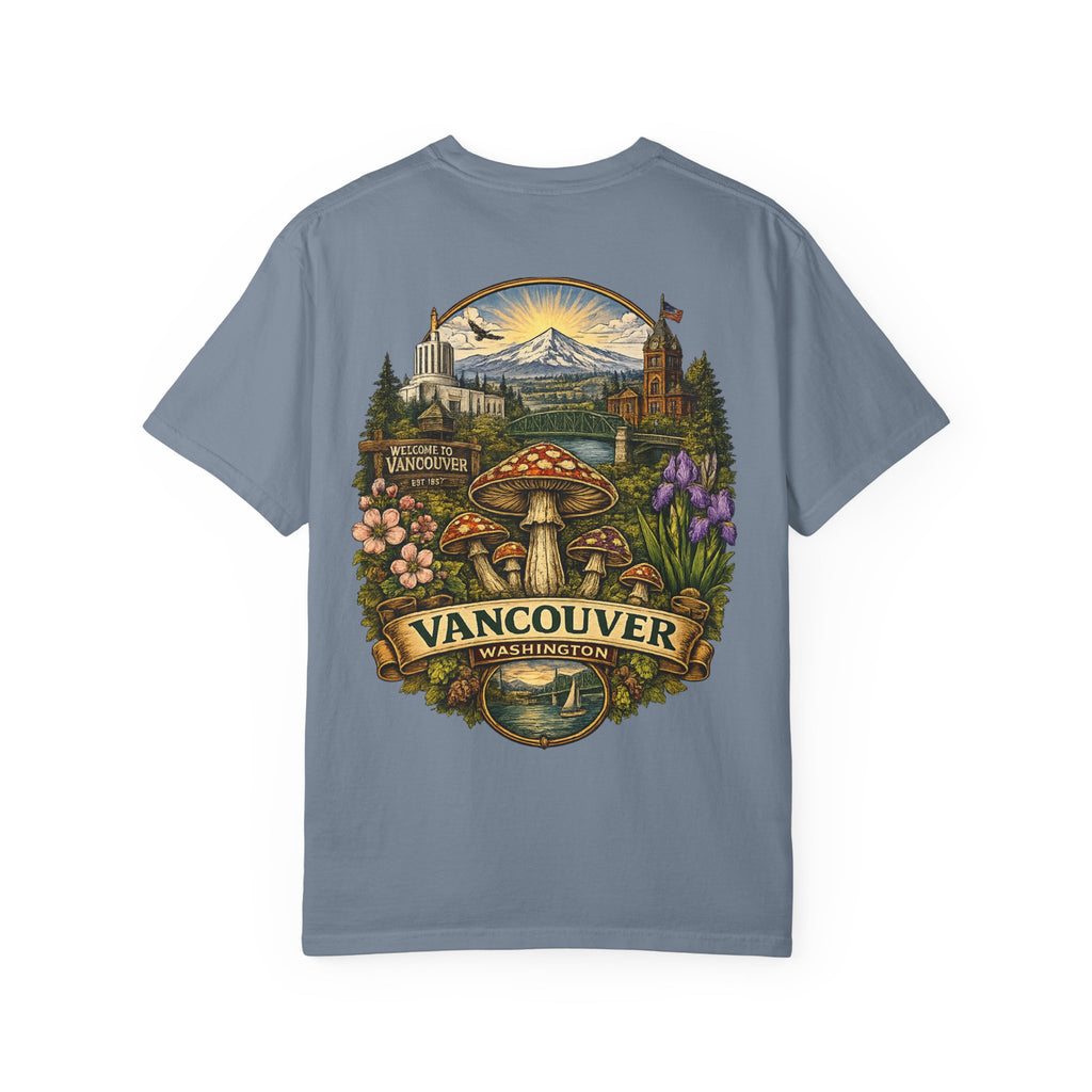 City: Lake Oswego Mushroom T-Shirt — Vintage Nature & Psychedelic Fungi Design
