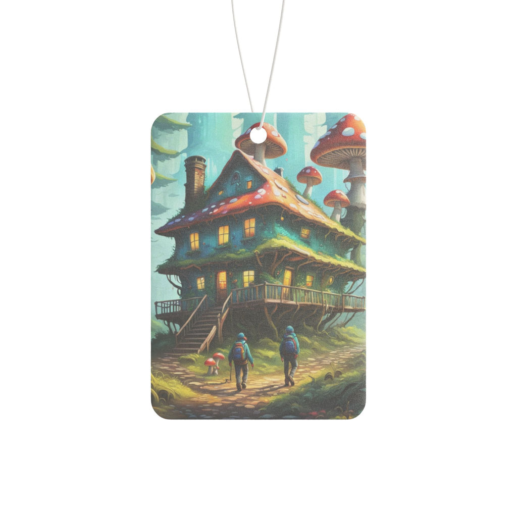 Mushroom Cottage Car Air Freshener — Whimsical Forest Scented Decor