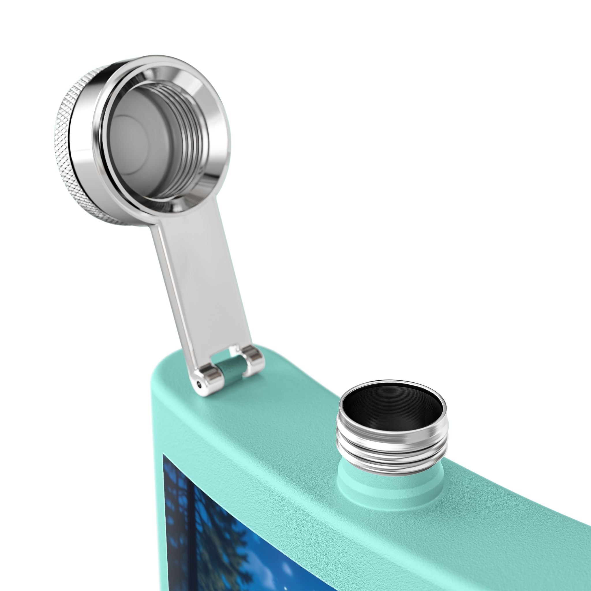 Moonlit Grove Stainless Steel Flask – Sip with a Side of Magic