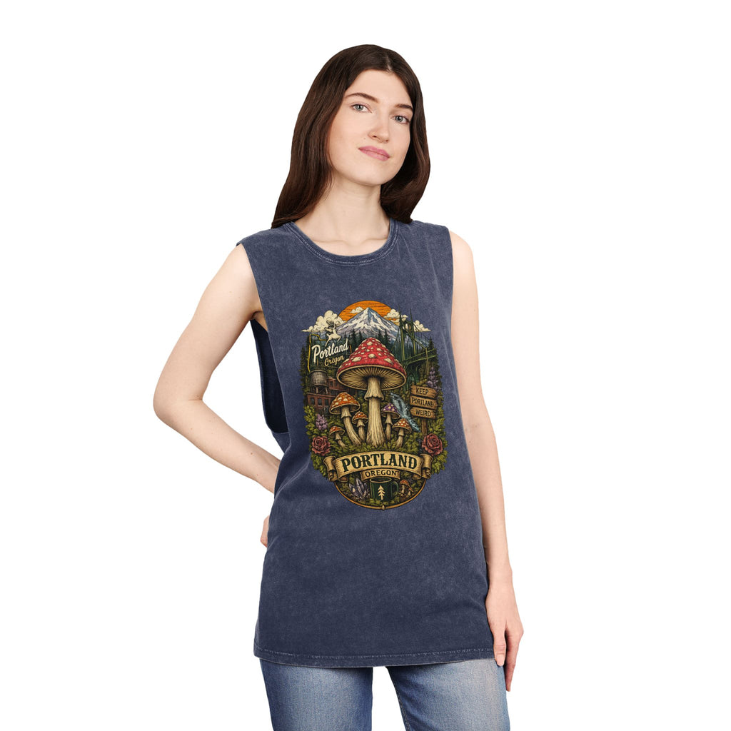 City: Portland Mushroom Graphic Tank