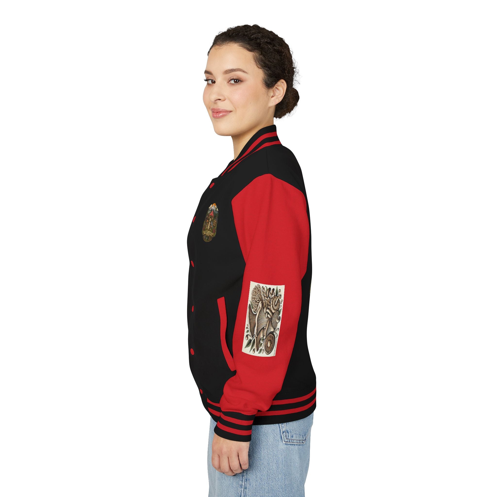 Portland Mushroom Patch Letterman Jacket