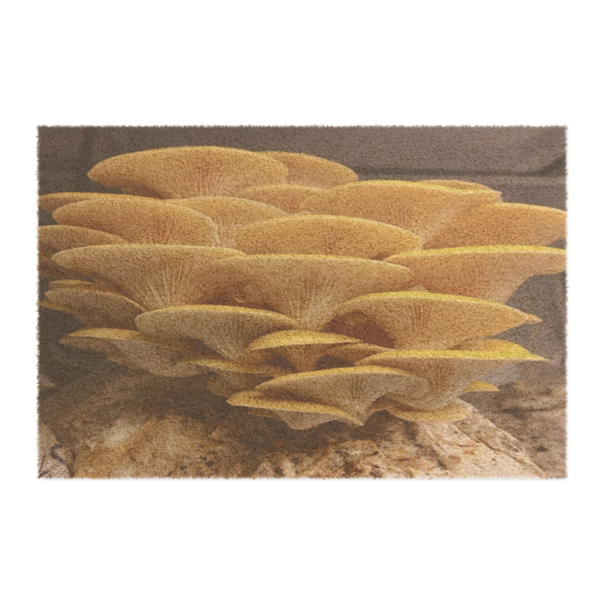 Natural Mushroom Shelf Doormat - Botanical Fungi Welcome Mat