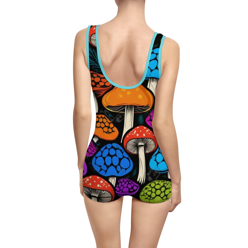 Myco Pop One-Piece Romper Swimsuit – Color Outside the Tide