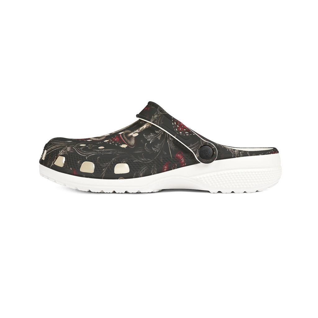 Mushroom Forest Clog — Psychedelic Red Toadstool EVA Foam Shoes
