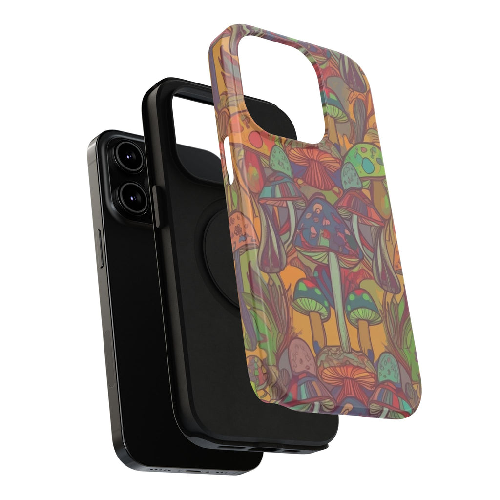 Mushroom Grove Impact-Resistant Case, Unique Phone Cover for Nature Lovers, Mushroom Art Gifts, Phone Accessories for Festivals, [...]