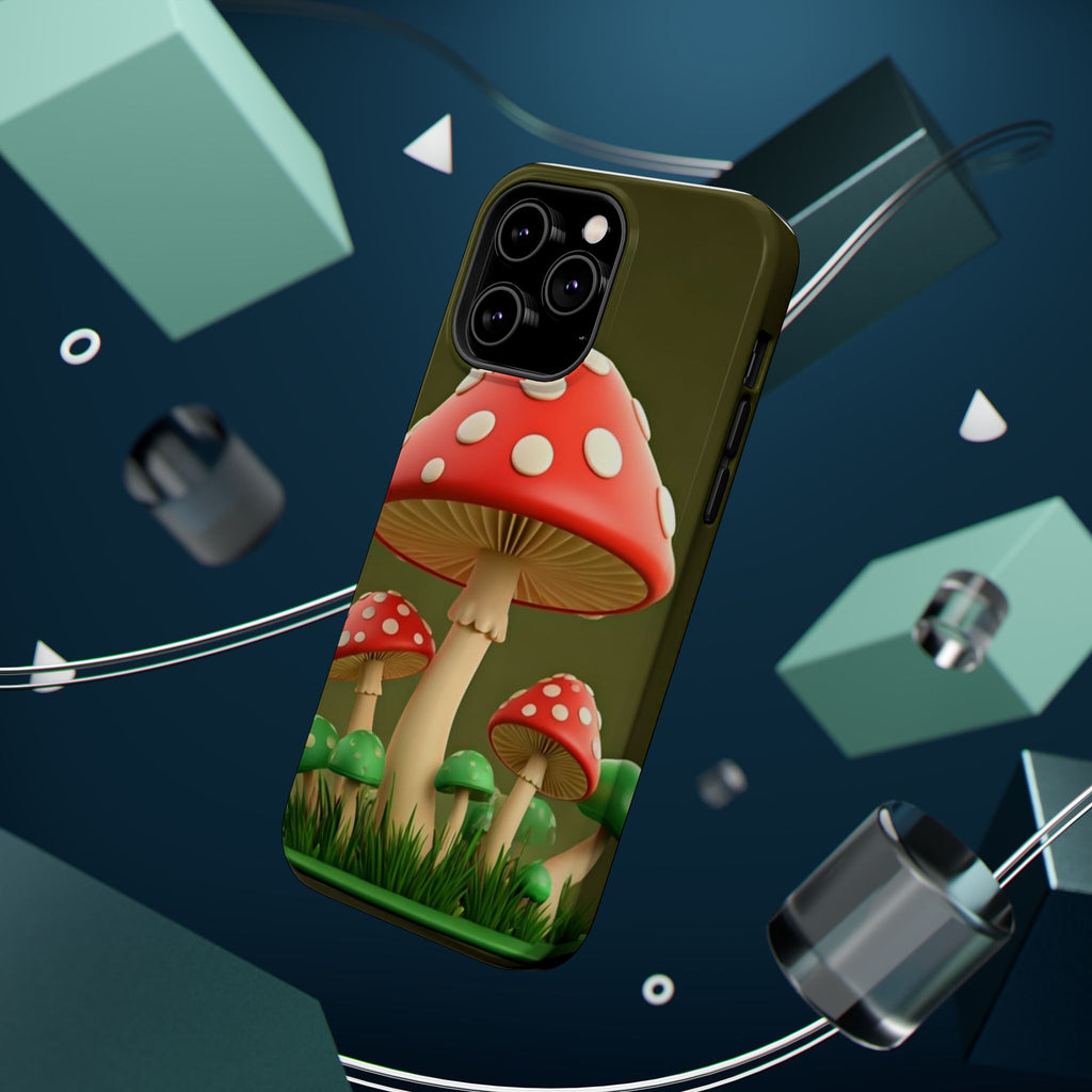 Golden Glow Mushroom Phone Case – Nature Meets Radiance