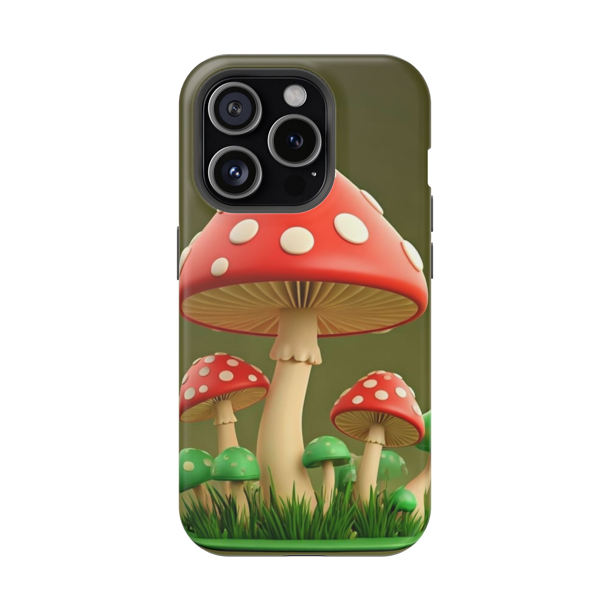 Golden Glow Mushroom Phone Case – Nature Meets Radiance