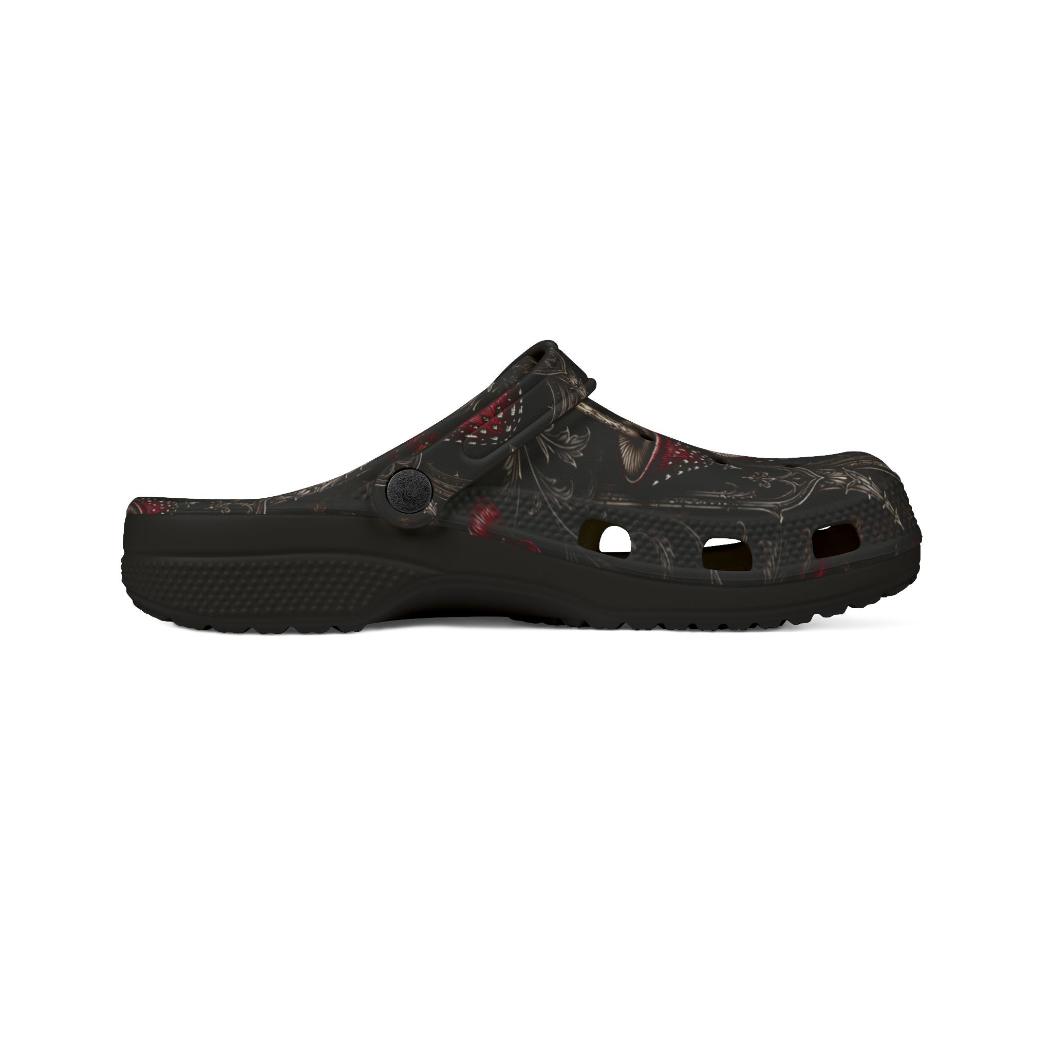 Mushroom Forest Clog — Psychedelic Red Toadstool EVA Foam Shoes